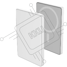 Портативный аккумулятор Aksberry (6900291910016) E501 с MagSafe 5000 mAh, серебристый
