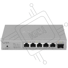 Коммутатор Zyxel XMG-105, 5х2.5 Гбит/сек, 1х10 Гбит/сек, неуправляемый