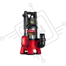 Насос ЗУБР НПГ-М3-1400-С, дренажный для грязной воды, корпус - нерж. сталь, 1400 Вт