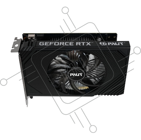 Видеокарта Palit RTX3050 STORMX OC 6Gb NVIDIA GeForce RTX 3050 6Gb PCI-E 4.0 96bit GDDR6 1042/14000 DVIx1 HDMIx1 DPx1 HDCP Ret