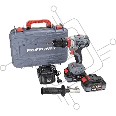 Аккумуляторный шуруповерт бесщеточный ударный ProfiPower MKDHP-18V (без акб,18В,80Нм, 2 скорости,магнитная бита,рукоятка,в коробке)