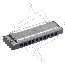 Губная гармоника STAGG BJH-B20 B блюзовая, 10 диатонических отверстий, 20 тонов, медные пластины 0.9 мм, строй 