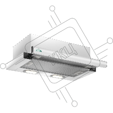 Встраиваемая вытяжка Elikor Интегра S2 60П-700-В2Д, белый/белый