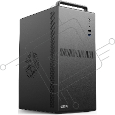 Компьютерный корпус CBR mATX Minitower V205, без БП, 1*USB 3.0, 1*USB 2.0, HD Audio+Mic, ручка, каркас металл 1.8мм, Black PCC-MATX-V205-WPSU