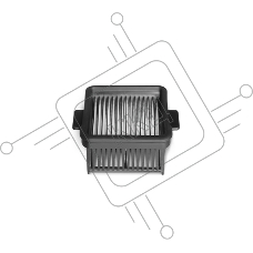 Фильтр HEPA H10 для беспроводного пылесоса BQ-VCA1001W. Ширина:78мм Высота:31мм Глубина:78мм