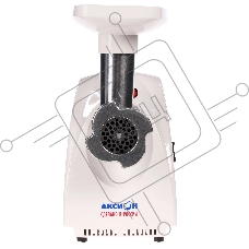 Мясорубка электрическая Аксион М31.02 белый, 1500 Вт, 1.7 кг/мин, реверс, защита от перегрузки, насадки - 7