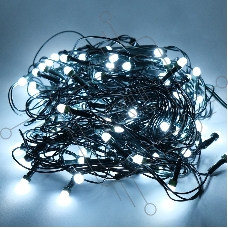 Гирлянда светод. Funray Минишарики, SE-MINI-110W, 10М, 100LED, хол.белый,темно-зел.шн 0,7м, контр,