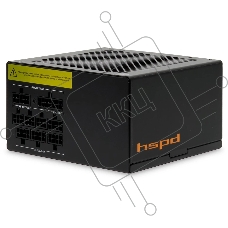 Блок питания Power Supply HSPD, 850W 80 PLUS Gold (ATX, 2.52, Full modular, 1x24(20+4)pin 600мм, 2xCPU 8(4+4)pin 700мм, 2xPCIe*2 8(6+2)pin 600+150мм, 2xSATA*3 500+150+150мм, 1xMOLEX*3 500+150+150мм, Active, 120x120мм, 150x140x86мм, APFC, OVP, OPP, SCP, UV