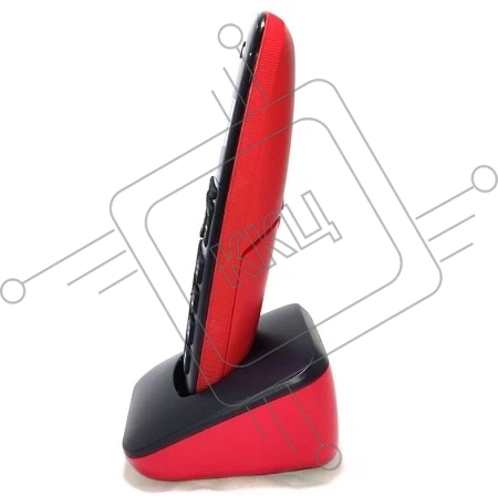 Беспроводной телефон DECT Panasonic KX-TGB610RUR, Монохромный, АОН, черный/красный