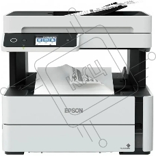 МФУ струйный Epson M3170 (C11CG92501), A4, ч/б, печ. до 39 стр/мин., 2400 x 1200 dpi (печать) 1200x2400dpi (скан.), USB, RJ-45, Wi-Fi, Air Print