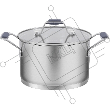Кастрюля Maunfeld Madison MF50MS01CR из нержавеющей стали со стеклянной крышкой, 22см, 4,7л.