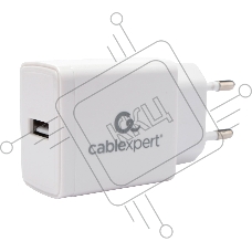 Зарядное устройство Cablexpert MP3A-PC-56, 5Вт, 1А, 1хUSB, белый, пакет