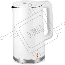 Чайник электрический Kitfort КТ-6612-2 1.7л. 2200Вт белый (корпус: нержавеющая сталь)