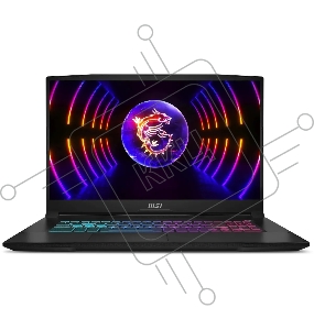 Ноутбук MSI Katana 17 B13VEK-1611XRU Core i5 13420H 16Gb SSD1Tb NVIDIA GeForce RTX4050 6Gb 17.3" IPS FHD (1920x1080) без ОС black WiFi BT Cam (9S7-17L541-1611)