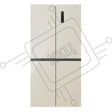 Холодильник Centek CT-1745 NF Marble Мрамор total NF 503л (186л/317л) 853х694х1775мм, Стекло, 4 дв