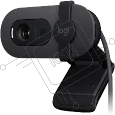 Веб-камера Logitech HD Webcam Brio 100 черный 2Mpix (1920x1080) USB-A с микрофоном (960-001587)