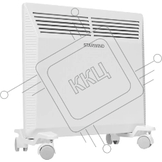 Конвектор Starwind SHV5010, белый, 1000 Вт, 15 м2, термостат, 1 режим мощности