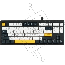 Клавиатура проводная Ritmix RKB-587BL синий-белый-оранжевый