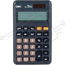 Калькулятор карманный Deli EM120BLACK черный 12-разр.