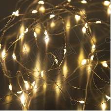 Гирлянда светод. Funray Нить, SE-STRING-10100WW, 10м, 100 LED, теплый белый, серебр. шнур 1,5м,