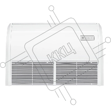 Кондиционер напольно-потолочный Neoclima NS/NU-36CT3 36000 BTU, 105 м², 40 дБ, охлаждение, обогрев, белый