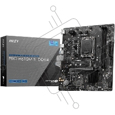 Материнская плата MSI PRO H610M-S DDR4, LGA 1700, Intel H610, 2xDDR4, 2xSATA, 1xM.2, 1xPCIe 4.0 x16, 1xPCIe 3.0 x1, 1xHDMI, 1x1Gb LAN, 4xUSB 2.0, 2xUSB 3.2 Gen 1, 3x3.5 мм, 7.1, Micro-ATX