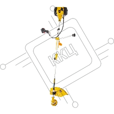 Триммер бензиновый Denzel DGT 430S, 43см3, 2,5 л.с. 96237