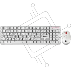 Комплект клавиатура + мышка Defender MILAN C-992 RU белый