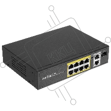 Коммутатор Netis P110GH, 8×100 Мбит/с PoE+ + 2×1 Гбит/с + 1×1 Гбит/с SFP, неуправляемый