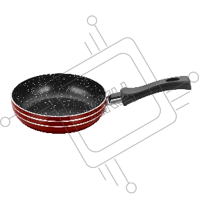 Сковорода-мини MercuryHaus MC-6329 с антипригарным покрытием non-stick под мрамор 18 см (24)