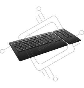 Клавиатура 3Dconnexion 3DX-700092 Keyboard Pro with Numpad, US-International (QWERTY) (341214)