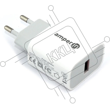Блок питания (сетевой адаптер) Amperin USB-A, USB-C (YDS-TC045-011PK) 45W, white