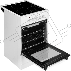 Плита электрическая Weissgauff WES E2V05 W белый, конфорок 3 электрических, духовка 50 л, 50 см x 85 см x 56 см