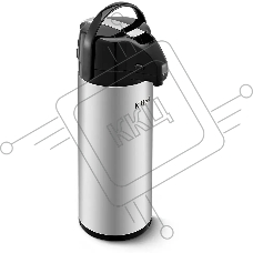 Термос Kitfort КТ-1257 3000 мл. серебристый/черный