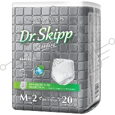 Подгузники-трусы для взрослых Dr. Skipp Active Standard р-р М-2, 20 шт., 7099
