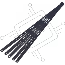 Набор полотен по металлу 5 шт Deli DL4673 (биметаллическое полотно 300мм, 24 TPI)