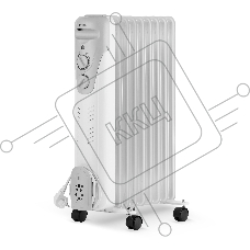 Масляный обогреватель Vitek VT-1709 W (9 секций) белый, 2000 Вт, 20 м2, термостат