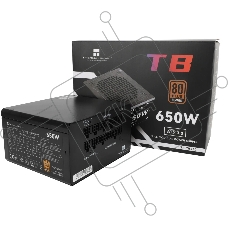 Блок питания Thermalright, 650W 80+ Bronze (ATX, 3.0, Full modular, 1x24(20+4)pin, 2xCPU 8(4+4)pin, 4xPCIe*2 8(6+2)pin, 3xSATA3, 3xMOLEX4pin, Active, 120x120mm, 150x140x86mm, APFC, black)