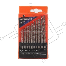 Набор сверл по металлу PATRIOT, HSS, 13 шт: 1,5-6,5мм, в пластиковом боксе