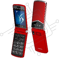 Мобильный телефон Maxvi E11 красный/серебристый