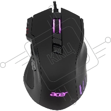 Мышь проводная Acer OMW150 черный, 4800 dpi, USB, кнопки - 8