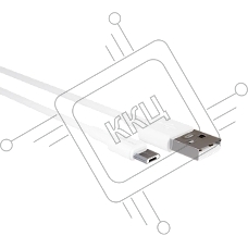 Кабель MORE CHOICE (4610196406850) K14m USB 2.0A microUSB белый - 3,0m