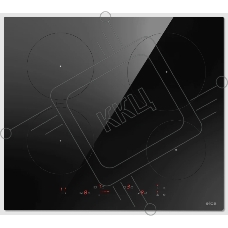 Индукционная варочная панель Elica, 60 см, слайдерное управление, 4 конфорки, таймер, режим подогрева, пауза, Bridge zone, защита от детей, черный