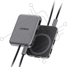 Док-станция UGREEN CM896 65759_ 7-в-1 7-in-1 4K/60Hz 1*HDMI&1*USB-C&2*USB-A&1*SD Card Slot&1*TF Card Slot USB-C Hub. Цвет: серый космос