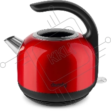 Чайник электрический Domfy DSC-EK506 1.7л. 2200Вт красный/черный (корпус: нержавеющая сталь)
