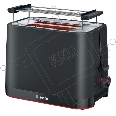 Тостер Bosch TAT3M123 чёрный, 2 слота