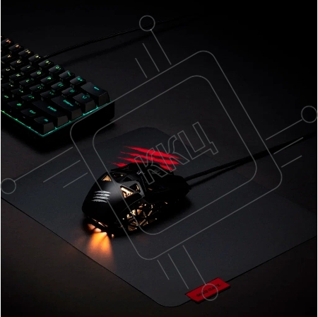 Игровой коврик для мыши Mad Catz G.L.I.D.E. 13 чёрный (450 x 400 x 0.4 мм, поликарбонат)