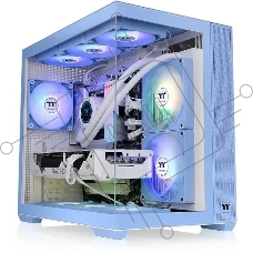 Компьютерный корпус Thermaltake View 380 TG ARGB синий без БП ATX 6x120mm 2x140mm 1x200mm 2xUSB3.0 audio bott PSU