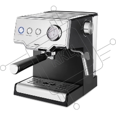 Кофеварка рожковая Centek CT-1167 черный/серебристый, исп. кофе - молотый, 1.6 л, 850 Вт, 20 бар.