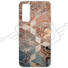 Чехол (клип-кейс) Gresso для Vivo Y53s 4G Air золотистый/синий (GR17AAAE9792)